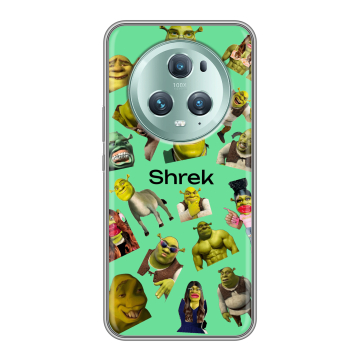 Силиконовый чехол на Huawei Honor Magic 5 Pro с принтом Шрек Shrek Силиконовый чехол на Huawei Honor Magic 5 Pro с принтом Шрек Shrek