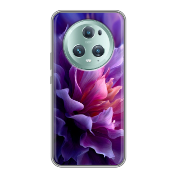 Силиконовый чехол на Huawei Honor Magic 5 Pro с принтом женский цветы