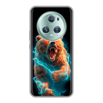 Силиконовый чехол на Huawei Honor Magic 5 Pro с принтом Медведь Силиконовый чехол на Huawei Honor Magic 5 Pro с принтом Медведь