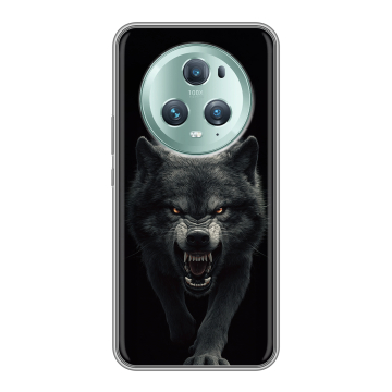 Силиконовый чехол на Huawei Honor Magic 5 Pro с принтом Волк Силиконовый чехол на Huawei Honor Magic 5 Pro с принтом Волк
