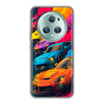 Силиконовый чехол на Huawei Honor Magic 5 Pro с принтом Тачки Силиконовый чехол на Huawei Honor Magic 5 Pro с принтом Тачки