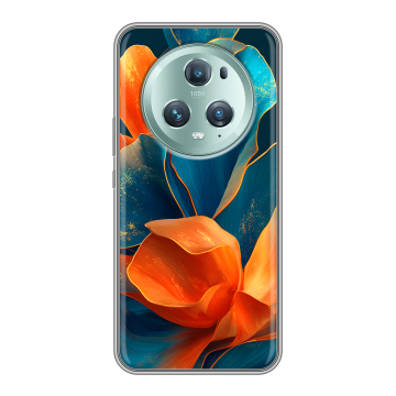 Силиконовый чехол на Huawei Honor Magic 5 Pro с принтом Цветы Силиконовый чехол на Huawei Honor Magic 5 Pro с принтом Цветы