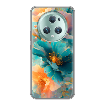 Силиконовый чехол на Huawei Honor Magic 5 Pro с принтом Цветы Силиконовый чехол на Huawei Honor Magic 5 Pro с принтом Цветы