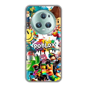 Силиконовый чехол на Huawei Honor Magic 5 Pro с принтом Roblox Роблокс