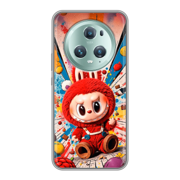 Силиконовый чехол на Huawei Honor Magic 5 Pro с принтом Labubu Лабубу Силиконовый чехол на Huawei Honor Magic 5 Pro с принтом Labubu Лабубу