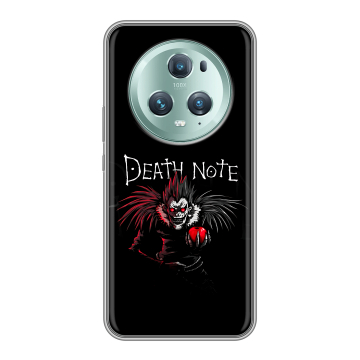 Силиконовый чехол на Huawei Honor Magic 5 Pro с принтом Death note Тетрадь смерти Силиконовый чехол на Huawei Honor Magic 5 Pro с принтом Death note Тетрадь смерти
