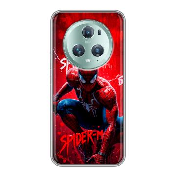 Силиконовый чехол на Huawei Honor Magic 5 Pro с принтом Spiderman Человек паук