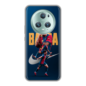 Силиконовый чехол на Huawei Honor Magic 5 Pro с принтом Барселона Barca Yamal Силиконовый чехол на Huawei Honor Magic 5 Pro с принтом Барселона Barca Yamal