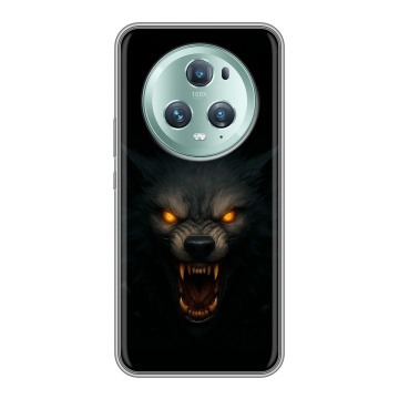Силиконовый чехол на Huawei Honor Magic 5 Pro с принтом Волк