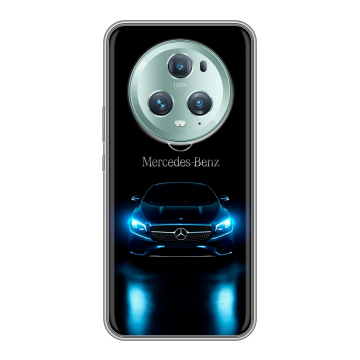 Силиконовый чехол на Huawei Honor Magic 5 Pro с принтом Mercedes Мерседес