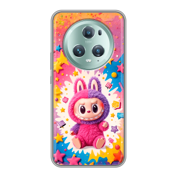 Силиконовый чехол на Huawei Honor Magic 5 Pro с принтом Labubu Лабубу Силиконовый чехол на Huawei Honor Magic 5 Pro с принтом Labubu Лабубу