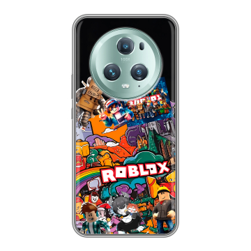 Силиконовый чехол на Huawei Honor Magic 5 Pro с принтом Roblox Роблокс