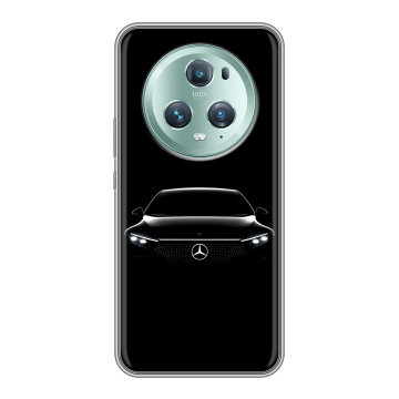 Силиконовый чехол на Huawei Honor Magic 5 Pro с принтом Mercedes Мерседес