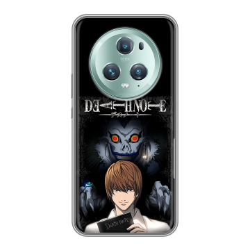 Силиконовый чехол на Huawei Honor Magic 5 Pro с принтом Death note Тетрадь смерти