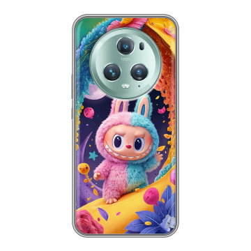 Силиконовый чехол на Huawei Honor Magic 5 Pro с принтом Labubu Лабубу Силиконовый чехол на Huawei Honor Magic 5 Pro с принтом Labubu Лабубу