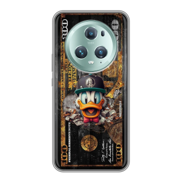 Силиконовый чехол на Huawei Honor Magic 5 Pro с принтом Дональд Дак Доллар Силиконовый чехол на Huawei Honor Magic 5 Pro с принтом Дональд Дак Доллар