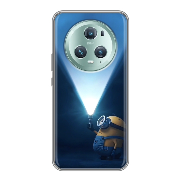 Силиконовый чехол на Huawei Honor Magic 5 Pro с принтом Миньоны Силиконовый чехол на Huawei Honor Magic 5 Pro с принтом Миньоны