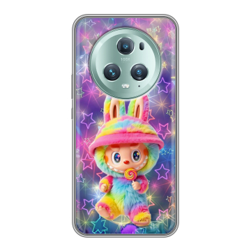 Силиконовый чехол на Huawei Honor Magic 5 Pro с принтом Labubu Лабубу
