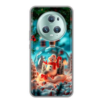 Силиконовый чехол на Huawei Honor Magic 5 Pro с принтом Новый год Силиконовый чехол на Huawei Honor Magic 5 Pro с принтом Новый год
