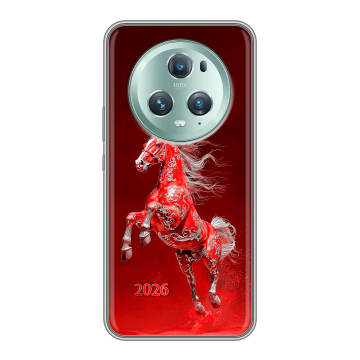 Силиконовый чехол на Huawei Honor Magic 5 Pro с принтом Новый год Силиконовый чехол на Huawei Honor Magic 5 Pro с принтом Новый год