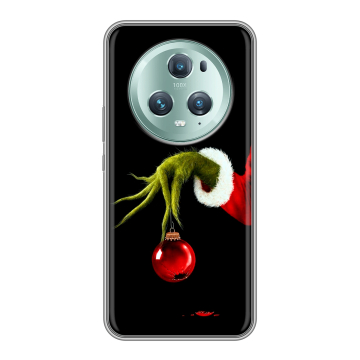 Силиконовый чехол на Huawei Honor Magic 5 Pro с принтом Новый год Гринч Силиконовый чехол на Huawei Honor Magic 5 Pro с принтом Новый год Гринч