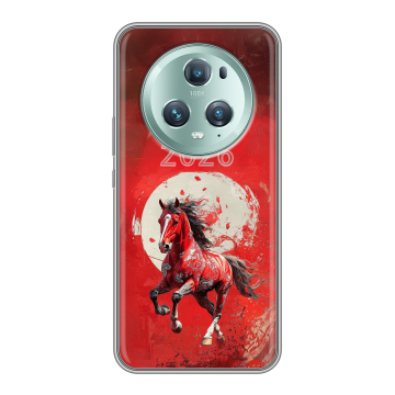 Силиконовый чехол на Huawei Honor Magic 5 Pro с принтом Новый год Силиконовый чехол на Huawei Honor Magic 5 Pro с принтом Новый год