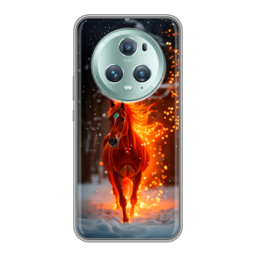 Силиконовый чехол на Huawei Honor Magic 5 Pro с принтом Новый год