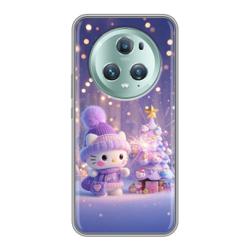 Силиконовый чехол на Huawei Honor Magic 5 Pro с принтом Новый год