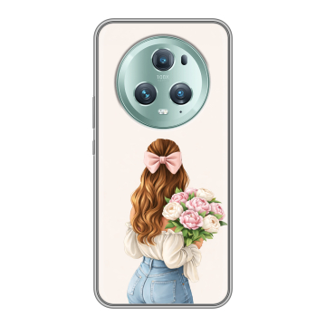 Силиконовый чехол на Huawei Honor Magic 5 Pro с принтом женский Силиконовый чехол на Huawei Honor Magic 5 Pro с принтом женский