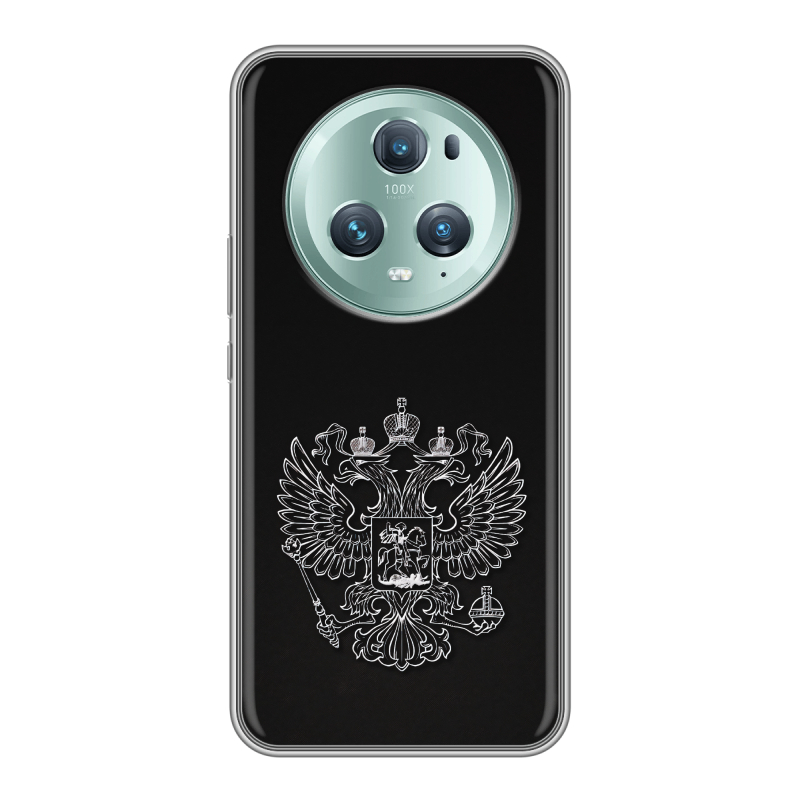 Силиконовый чехол на Huawei Honor Magic 5 Pro с принтом Герб России Силиконовый чехол на Huawei Honor Magic 5 Pro с принтом Герб России