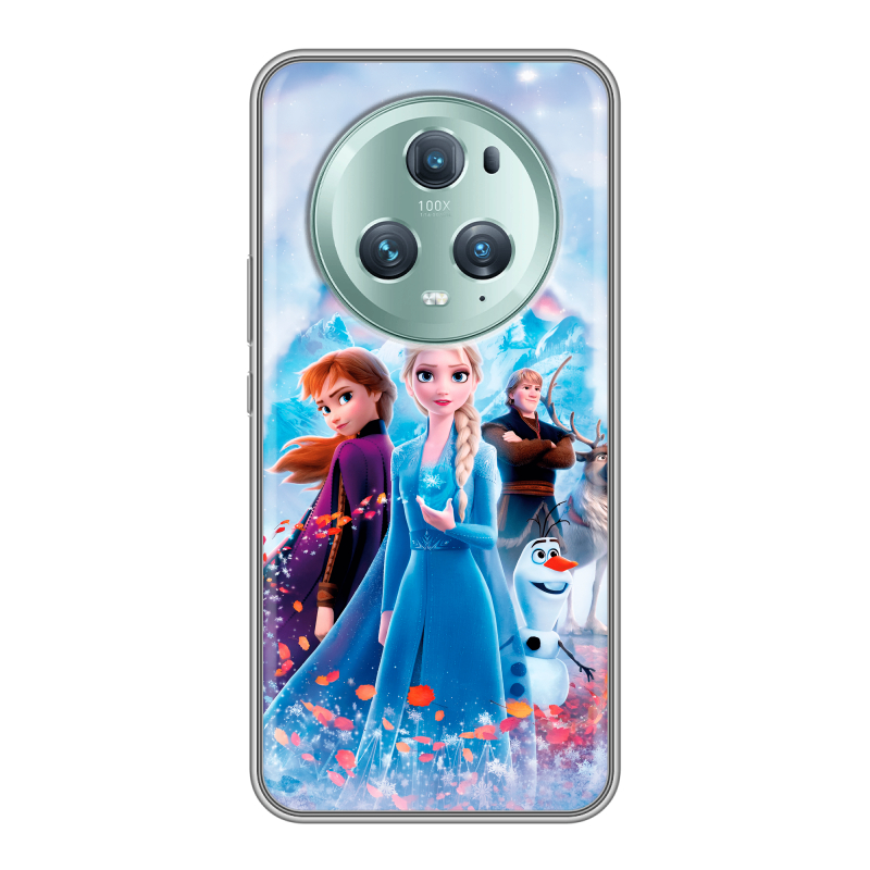 Силиконовый чехол на Huawei Honor Magic 5 Pro с принтом Холодное сердце Frozen Силиконовый чехол на Huawei Honor Magic 5 Pro с принтом Холодное сердце Frozen