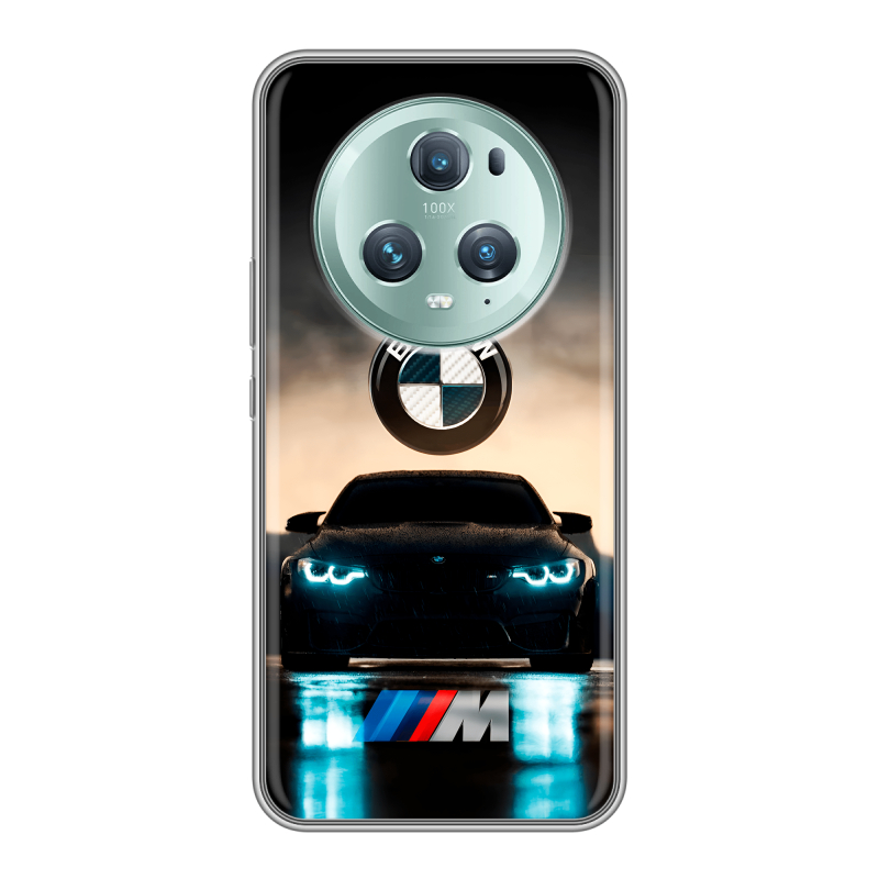 Силиконовый чехол на Huawei Honor Magic 5 Pro с принтом БМВ BMW Силиконовый чехол на Huawei Honor Magic 5 Pro с принтом БМВ BMW