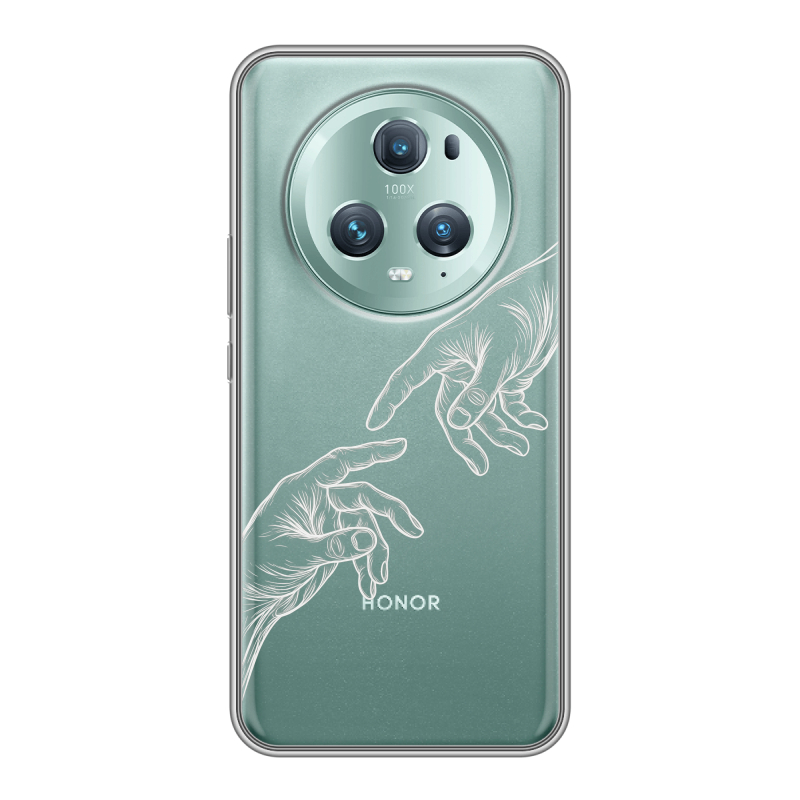 Силиконовый противоударный чехол на Huawei Honor Magic 5 Pro с принтом Сотворение мира Силиконовый противоударный чехол на Huawei Honor Magic 5 Pro с принтом Сотворение мира