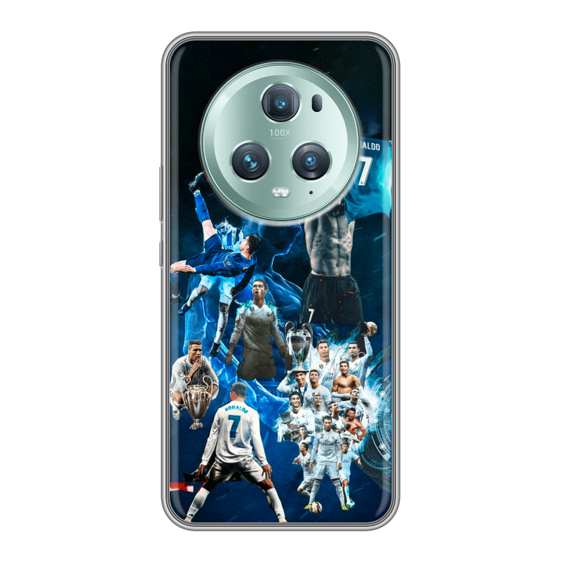Силиконовый чехол на Huawei Honor Magic 5 Pro с принтом Реал Роналдо Силиконовый чехол на Huawei Honor Magic 5 Pro с принтом Реал Роналдо