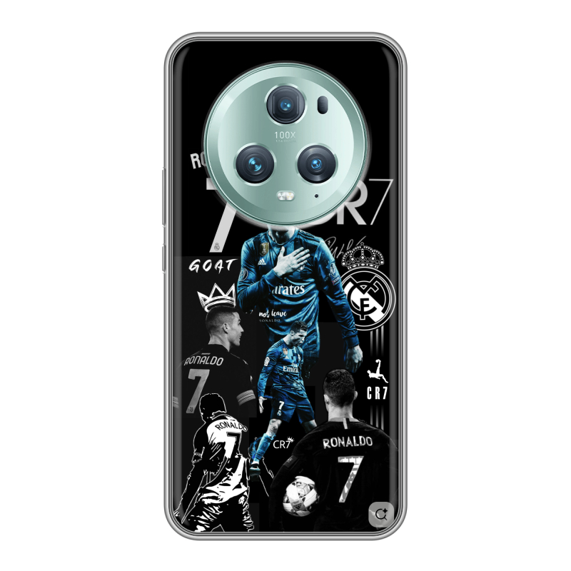 Силиконовый чехол на Huawei Honor Magic 5 Pro с принтом Реал Роналдо Силиконовый чехол на Huawei Honor Magic 5 Pro с принтом Реал Роналдо