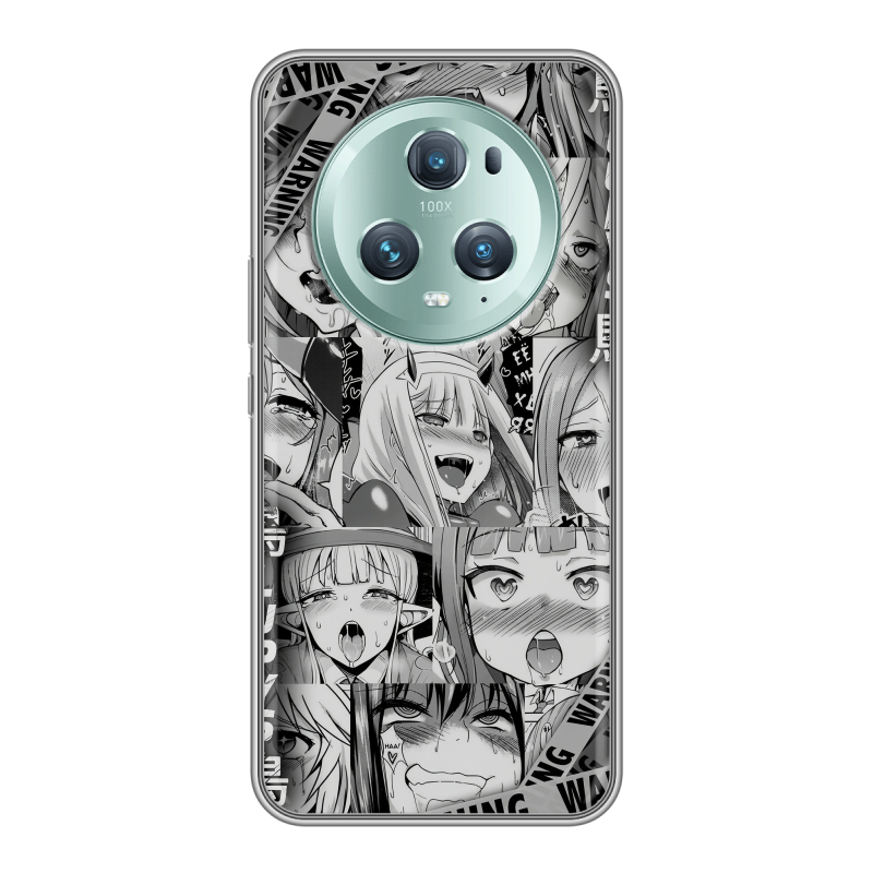 Силиконовый чехол на Huawei Honor Magic 5 Pro с принтом Ahegao Ахегао Аниме Силиконовый чехол на Huawei Honor Magic 5 Pro с принтом Ahegao Ахегао Аниме