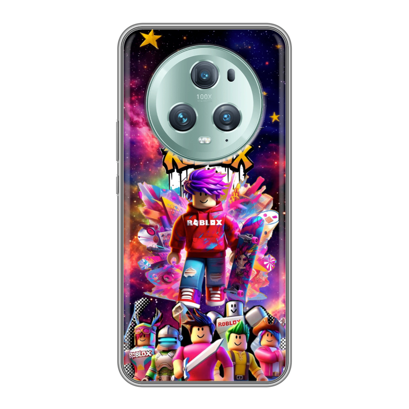 Силиконовый противоударный чехол на Huawei Honor Magic 5 Pro с принтом Roblox Роблокс Силиконовый противоударный чехол на Huawei Honor Magic 5 Pro с принтом Roblox Роблокс