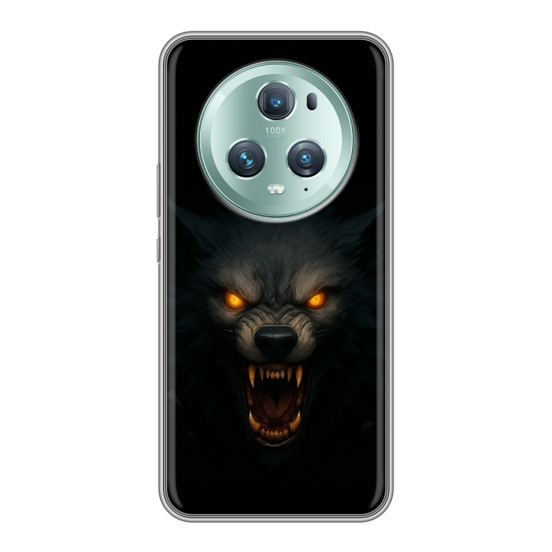 Силиконовый чехол на Huawei Honor Magic 5 Pro с принтом Волк Силиконовый чехол на Huawei Honor Magic 5 Pro с принтом Волк