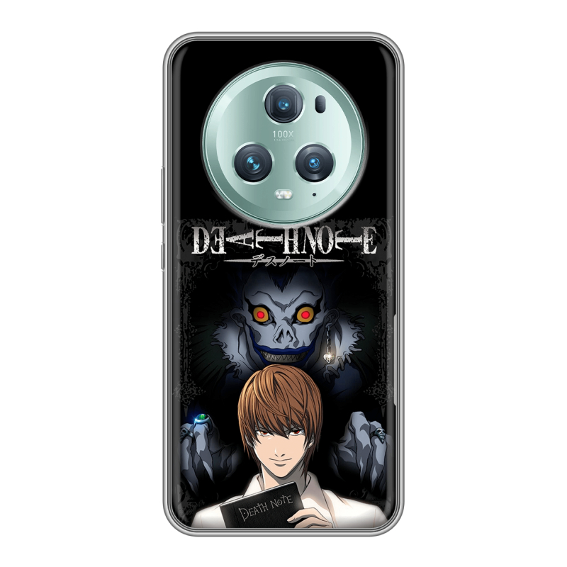 Силиконовый чехол на Huawei Honor Magic 5 Pro с принтом Death note Тетрадь смерти Силиконовый чехол на Huawei Honor Magic 5 Pro с принтом Death note Тетрадь смерти
