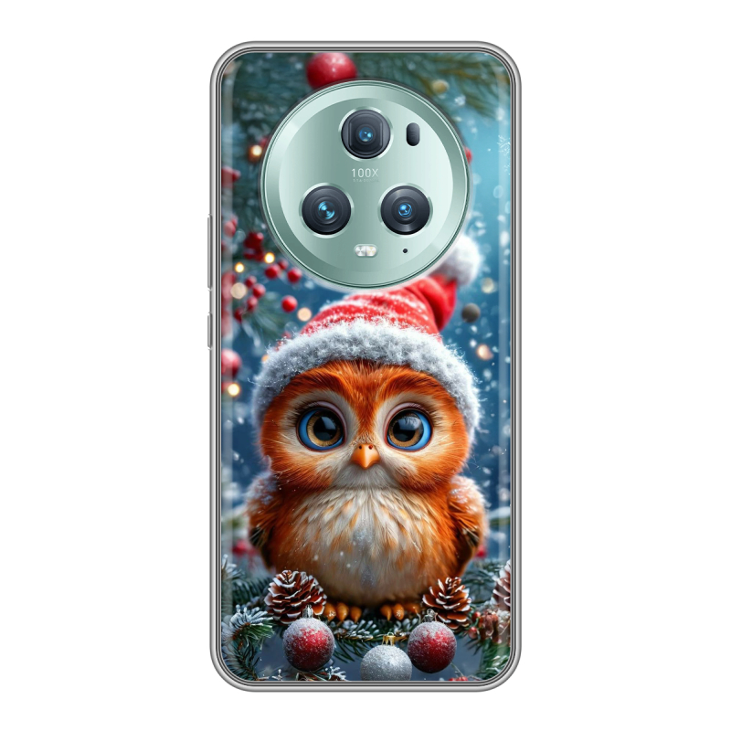 Силиконовый чехол на Huawei Honor Magic 5 Pro с принтом Новый год Силиконовый чехол на Huawei Honor Magic 5 Pro с принтом Новый год