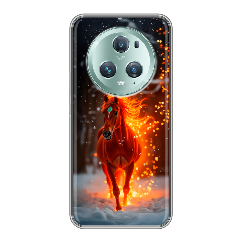 Силиконовый чехол на Huawei Honor Magic 5 Pro с принтом Новый год Силиконовый чехол на Huawei Honor Magic 5 Pro с принтом Новый год