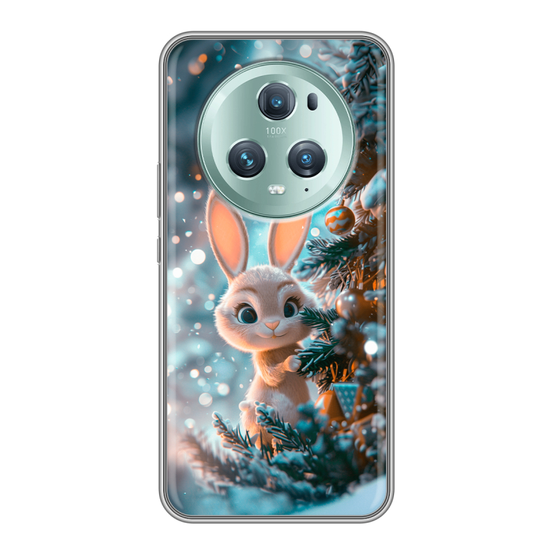 Силиконовый противоударный чехол на Huawei Honor Magic 5 Pro с принтом Новый год Силиконовый противоударный чехол на Huawei Honor Magic 5 Pro с принтом Новый год