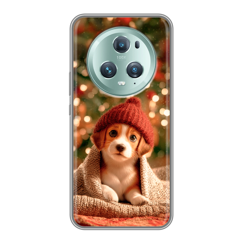 Силиконовый чехол на Huawei Honor Magic 5 Pro с принтом Новый год Силиконовый чехол на Huawei Honor Magic 5 Pro с принтом Новый год