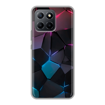 Силиконовый чехол на Huawei Honor 70 Lite 5G с принтом Геометрия неона Силиконовый чехол на Huawei Honor 70 Lite 5G с принтом Геометрия неона