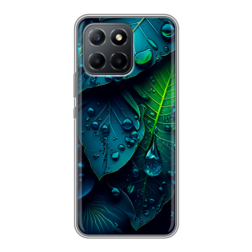 Силиконовый чехол на Huawei Honor 70 Lite 5G с принтом Листья Силиконовый чехол на Huawei Honor 70 Lite 5G с принтом Листья