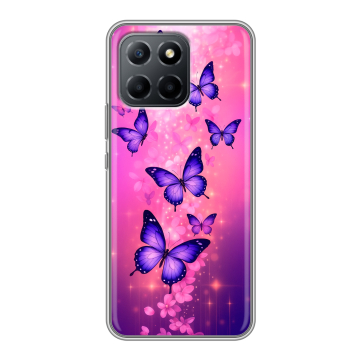 Силиконовый чехол на Huawei Honor 70 Lite 5G с принтом Бабочки