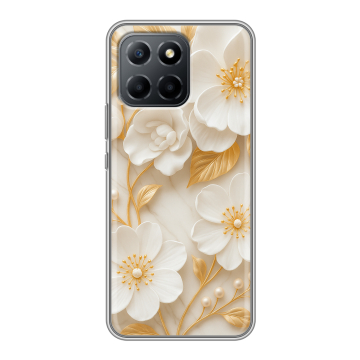 Силиконовый чехол на Huawei Honor 70 Lite 5G с принтом Цветы