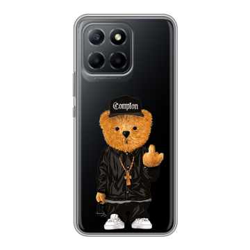 Силиконовый чехол на Huawei Honor 70 Lite 5G с принтом Мишка