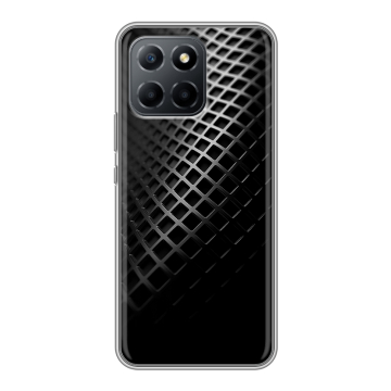 Силиконовый чехол на Huawei Honor 70 Lite 5G с принтом Текстура металла
