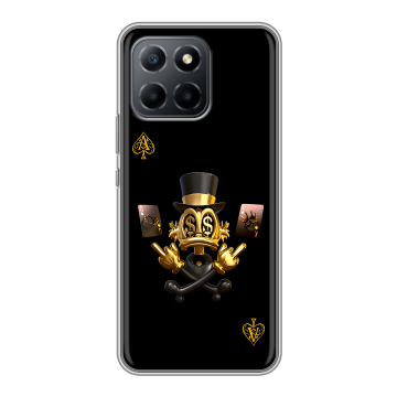 Силиконовый чехол на Huawei Honor 70 Lite 5G с принтом Золотой скрудж макдак Силиконовый чехол на Huawei Honor 70 Lite 5G с принтом Золотой скрудж макдак